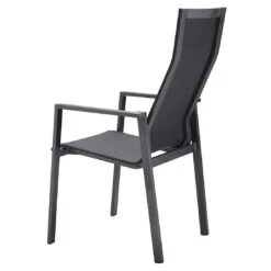 OUTLIV. Mia Stapelsessel Hoch Aluminium/Textilene Anthrazit/Coal -Garten Leben outliv mia stapelsessel hoch aluminium rope 1365664 4