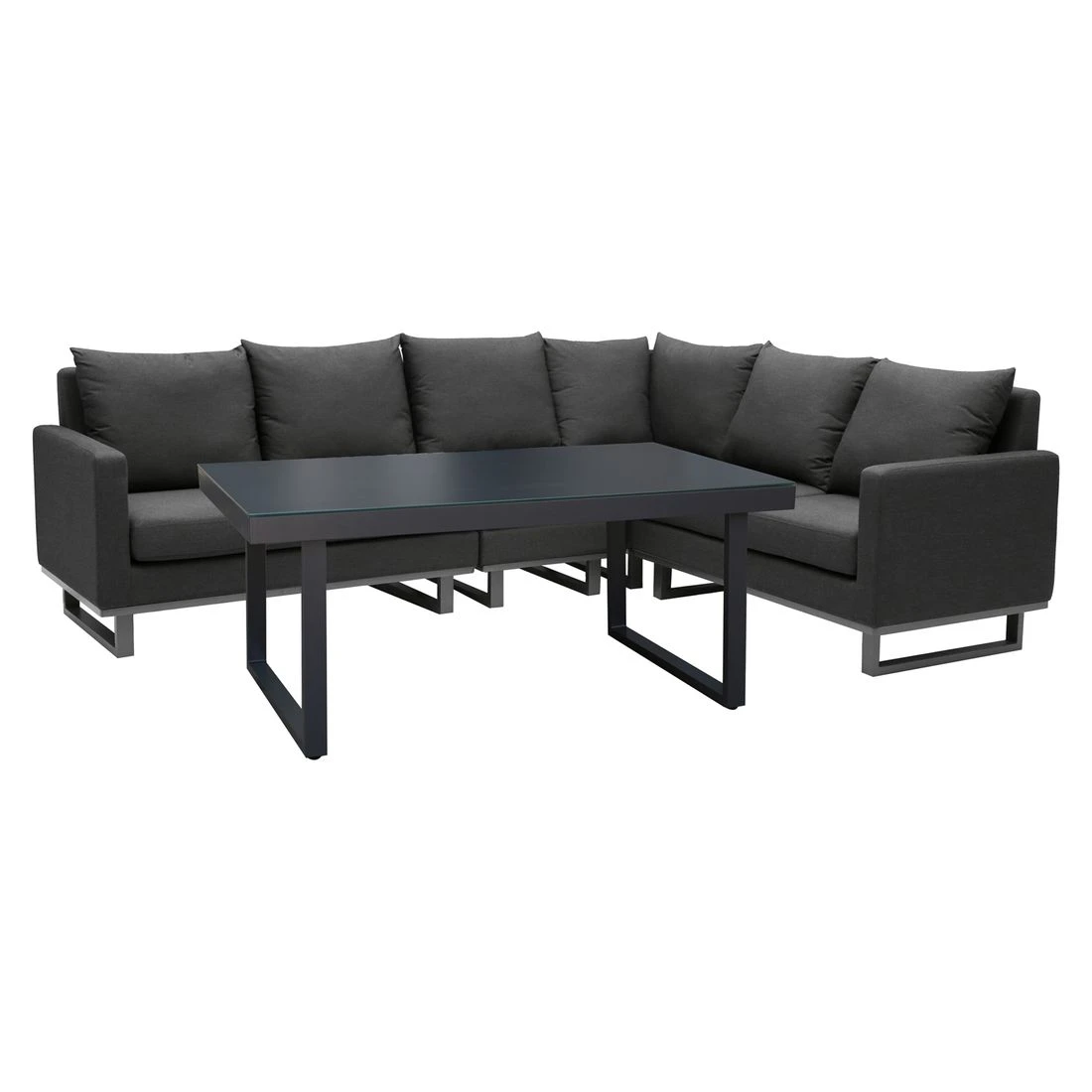 OUTLIV. By Detlef Steves Miami Dininglounge 5-tlg. Sunbrella Anthrazit/Sooty 4 OUTLIV. By Detlef Steves Miami Dininglounge 5-tlg. Sunbrella Anthrazit/Sooty – Bild 2