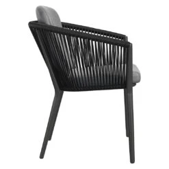 OUTLIV. Monet Gartensessel Aluminium/Rope Inkl. Kissen Schwarz/Dunkelgrau 17 OUTLIV. Monet Gartensessel Aluminium/Rope Inkl. Kissen Schwarz/Dunkelgrau -Garten Leben outliv monet diningsessel aluminium rope inkl kissen 1337284 5