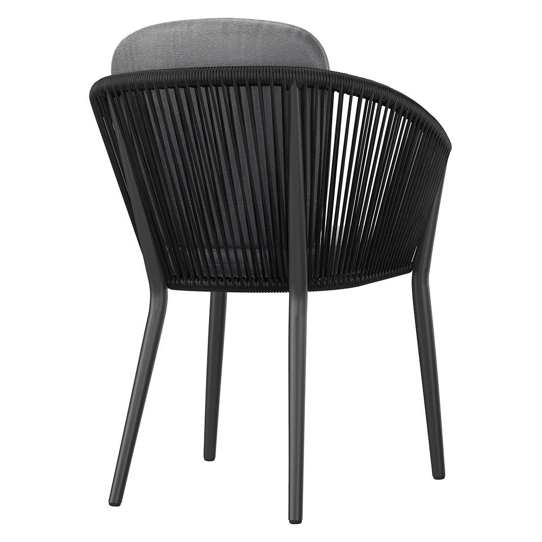 OUTLIV. Monet Gartensessel Aluminium/Rope Inkl. Kissen Schwarz/Dunkelgrau 8 OUTLIV. Monet Gartensessel Aluminium/Rope Inkl. Kissen Schwarz/Dunkelgrau – Bild 6