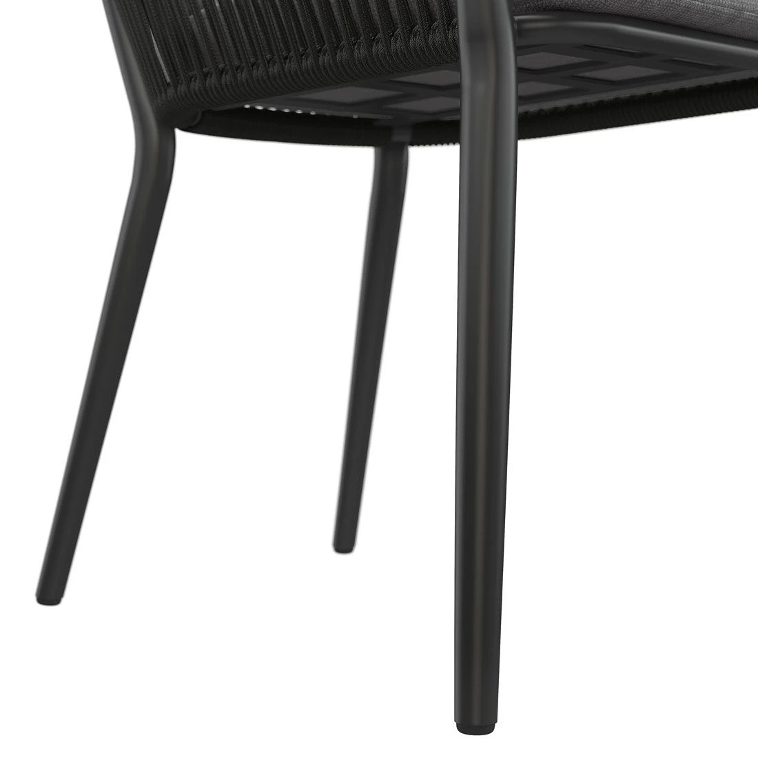 OUTLIV. Monet Gartensessel Aluminium/Rope Inkl. Kissen Schwarz/Dunkelgrau 9 OUTLIV. Monet Gartensessel Aluminium/Rope Inkl. Kissen Schwarz/Dunkelgrau – Bild 7