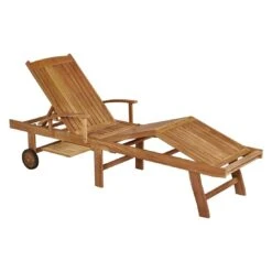 OUTLIV. Ontario Gartenliege Teak Natur -Garten Leben outliv odin gartenliege teak natur 1346733 2