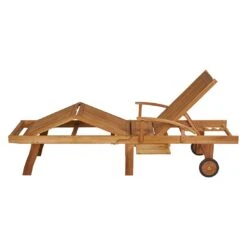 OUTLIV. Ontario Gartenliege Teak Natur -Garten Leben outliv odin gartenliege teak natur 1346733 3