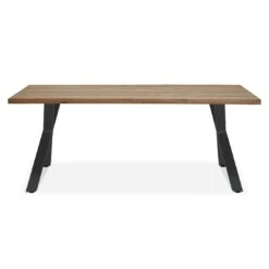 OUTLIV. Hudson Gartentisch 220x100cm Edelstahl/TeakRecycelt Charcoal/Teak Recycelt -Garten Leben outliv ohio gartentisch 220x100cm edelstahl teakrecycelt 1347338 2