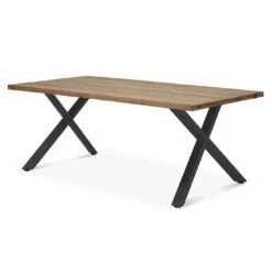 OUTLIV. Hudson Gartentisch 220x100cm Edelstahl/TeakRecycelt Charcoal/Teak Recycelt -Garten Leben outliv ohio gartentisch 220x100cm edelstahl teakrecycelt 1347338 4