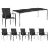 Zebra One Gartenmöbelset 7-tlg. Mit Tisch 220x100 Cm Silber/Concrete -Garten Leben outliv one gartenmoebelset 7 tlg mit tisch 220x100 cm 1442213 1