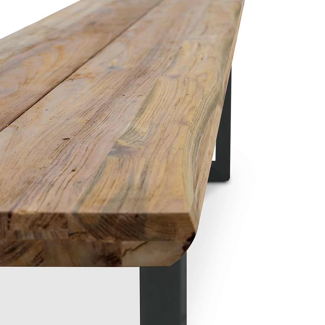 OUTLIV. Orlando Gartenmöbelset 3-tlg. Tisch 200x100cm Edelstahl/Teak Recycelt Charcoal/Teak Recycelt 9 OUTLIV. Orlando Gartenmöbelset 3-tlg. Tisch 200x100cm Edelstahl/Teak Recycelt Charcoal/Teak Recycelt – Bild 7