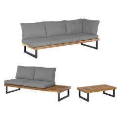 OUTLIV. Orleans Ecklounge 3-tlg. Stahl/Suntex Anthrazit/Hellgrau 14 OUTLIV. Orleans Ecklounge 3-tlg. Stahl/Suntex Anthrazit/Hellgrau -Garten Leben outliv orleans loungeset 3 tlg stahl suntex 1371505 3