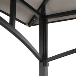 OUTLIV. Gartenpavillon 152x244cm Stahl/Stoff Schwarz/Grau -Garten Leben outliv pavillon 152x244cm stahl stoff 1396640 6