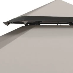 OUTLIV. Gartenpavillon 152x244cm Stahl/Stoff Schwarz/Grau -Garten Leben outliv pavillon 152x244cm stahl stoff 1396640 7