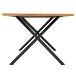 OUTLIV. Gartentisch 200x100cm Stahl/Teak Recycelt Schwarz/Teak -Garten Leben outliv promo x gartentisch 200x100cm stahl teak recycelt schwarz teak 1243718 3