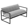 OUTLIV. By Detlef Steves Reef Gartensofa 150cm Aluminium/Sunbrella Schwarz/Flanelle -Garten Leben outliv reef loungesofa 150cm aluminium sunbrella 1341244 1