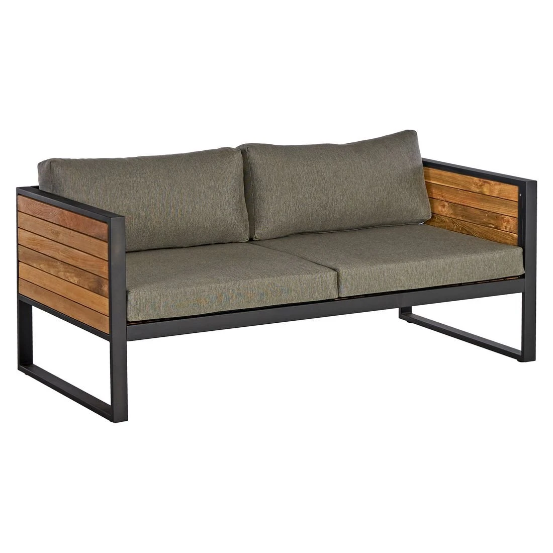 OUTLIV. Rhodos Loungeset 4-tlg. Aluminium/Teak/Olefin Anthrazit/Natur 10 OUTLIV. Rhodos Loungeset 4-tlg. Aluminium/Teak/Olefin Anthrazit/Natur – Bild 8