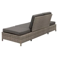 OUTLIV. Roma Gartensofa Geflecht/Polyester Grau/Anthrazit -Garten Leben outliv roma loungebank geflecht polster grau anthrazit 1253398 6