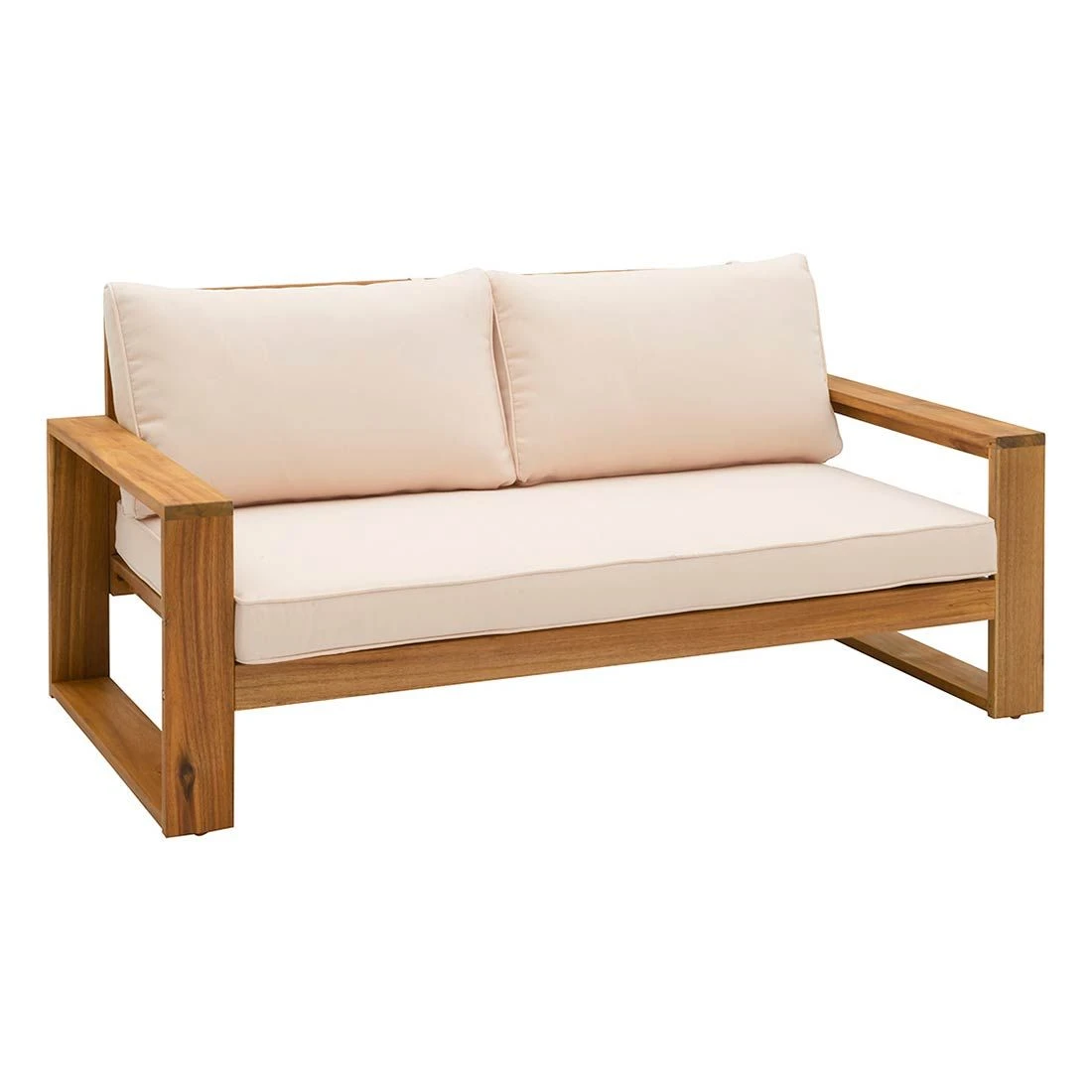 OUTLIV. Santa Cruz Gartensofa Akazie/Polyester Natur/Ecru 4 OUTLIV. Santa Cruz Gartensofa Akazie/Polyester Natur/Ecru – Bild 2