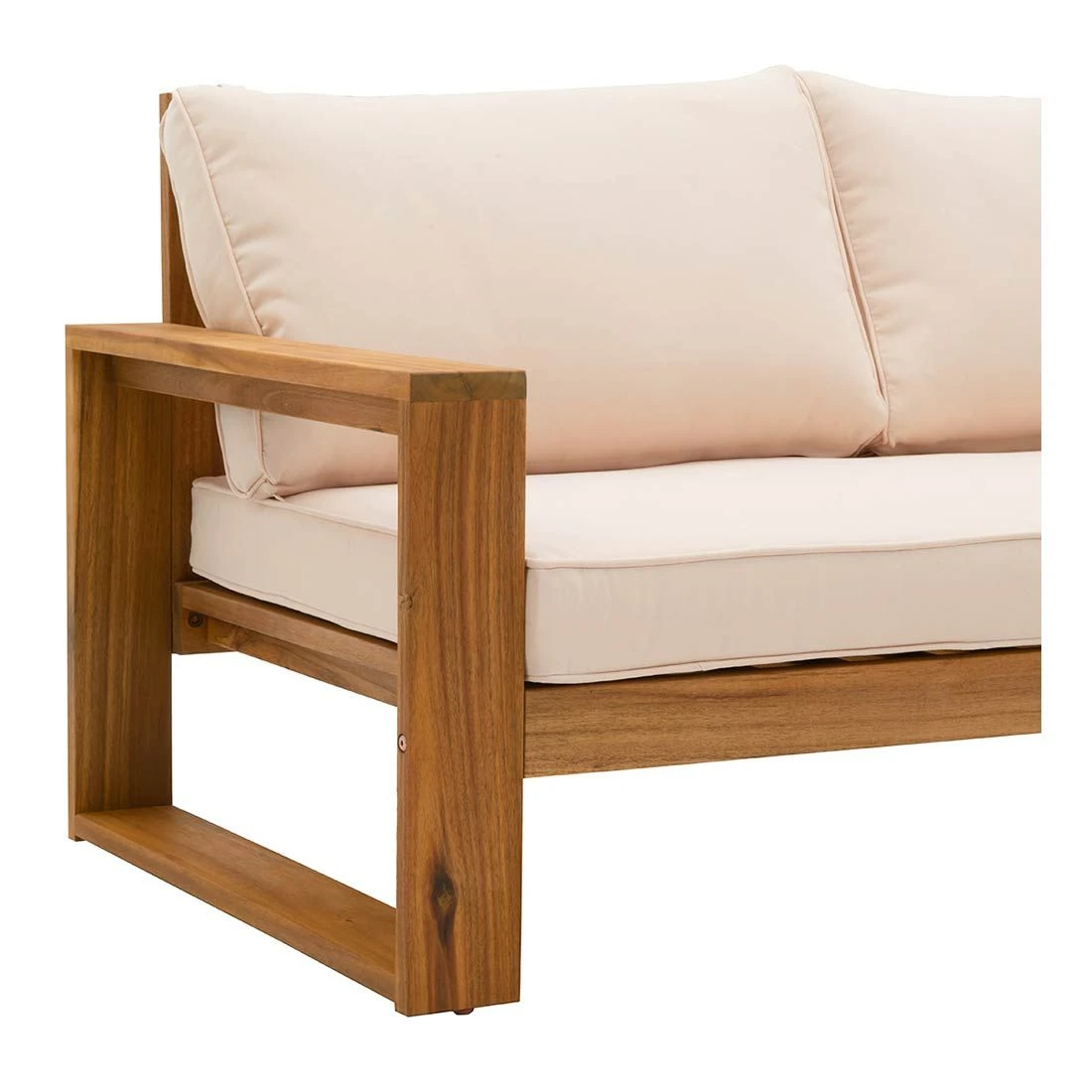 OUTLIV. Santa Cruz Gartensofa Akazie/Polyester Natur/Ecru 10 OUTLIV. Santa Cruz Gartensofa Akazie/Polyester Natur/Ecru – Bild 8