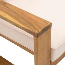 OUTLIV. Santa Cruz Loungesessel Akazie/Polyester Natur/Ecru -Garten Leben outliv santa cruz loungesessel akazie polyester 1338109 10