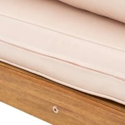 OUTLIV. Santa Cruz Loungesessel Akazie/Polyester Natur/Ecru -Garten Leben outliv santa cruz loungesessel akazie polyester 1338109 11