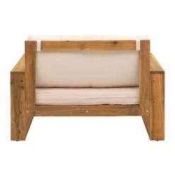 OUTLIV. Santa Cruz Loungesessel Akazie/Polyester Natur/Ecru -Garten Leben outliv santa cruz loungesessel akazie polyester 1338109 5