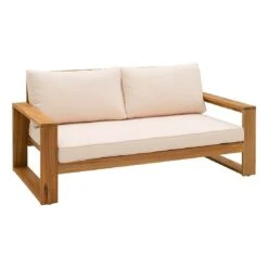 OUTLIV. Santa Cruz Loungeset 3-tlg. Akazie/Polyester Natur/Ecru -Garten Leben outliv santa cruz loungeset 3 tlg akazie polyester 1376884 7