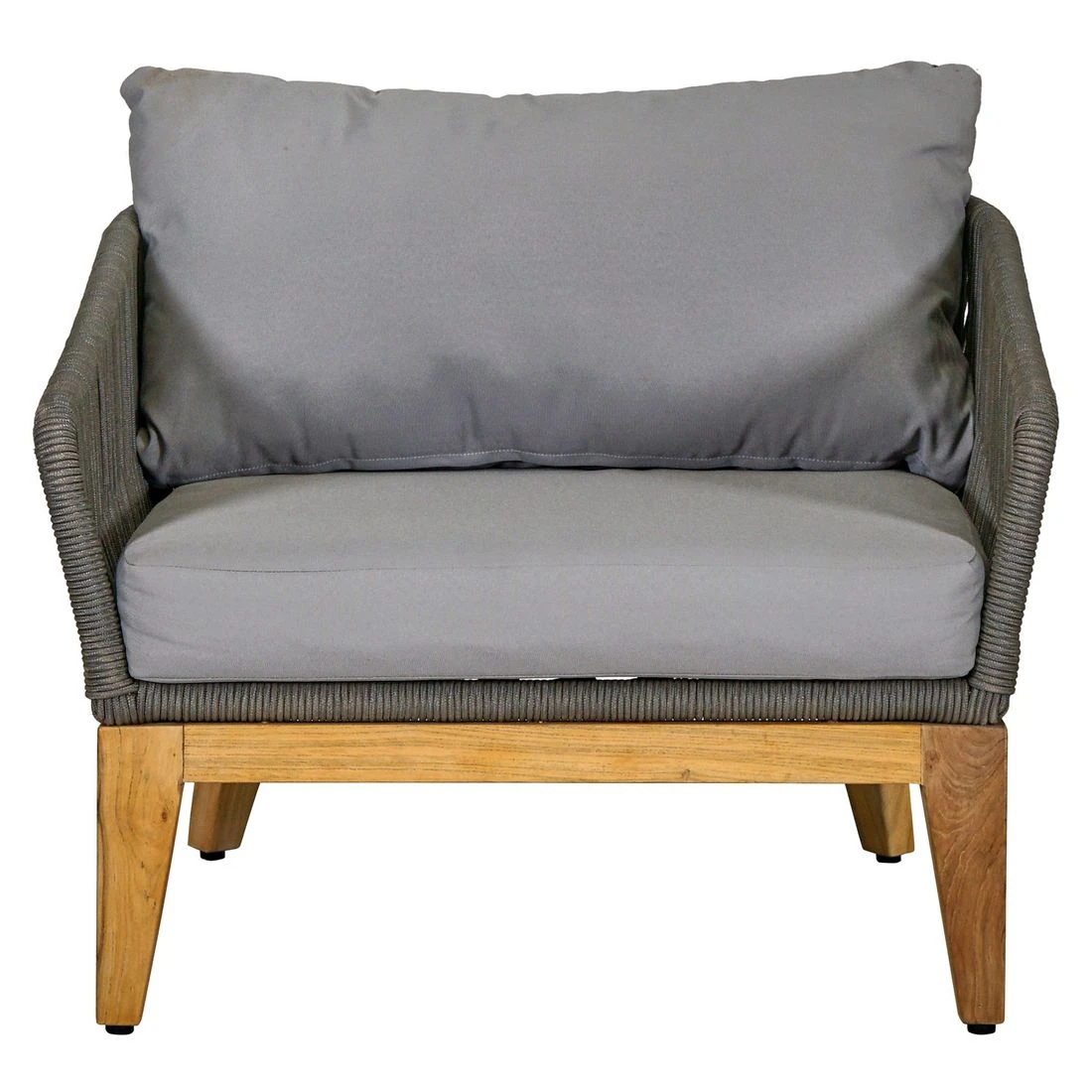 OUTLIV. Santorin Loungeset 4-tlg. Teak/Rope/Olefin Natur/Dunkelgrau 8 OUTLIV. Santorin Loungeset 4-tlg. Teak/Rope/Olefin Natur/Dunkelgrau – Bild 6