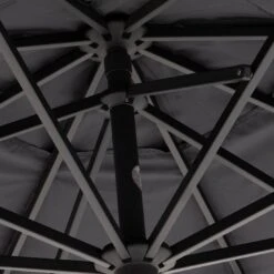 OUTLIV. Florenz Sonnenschirm Ø340cm Anthrazit -Garten Leben outliv sonnenschirm florenz alu teleskop o340 anthrazit 1281008 7