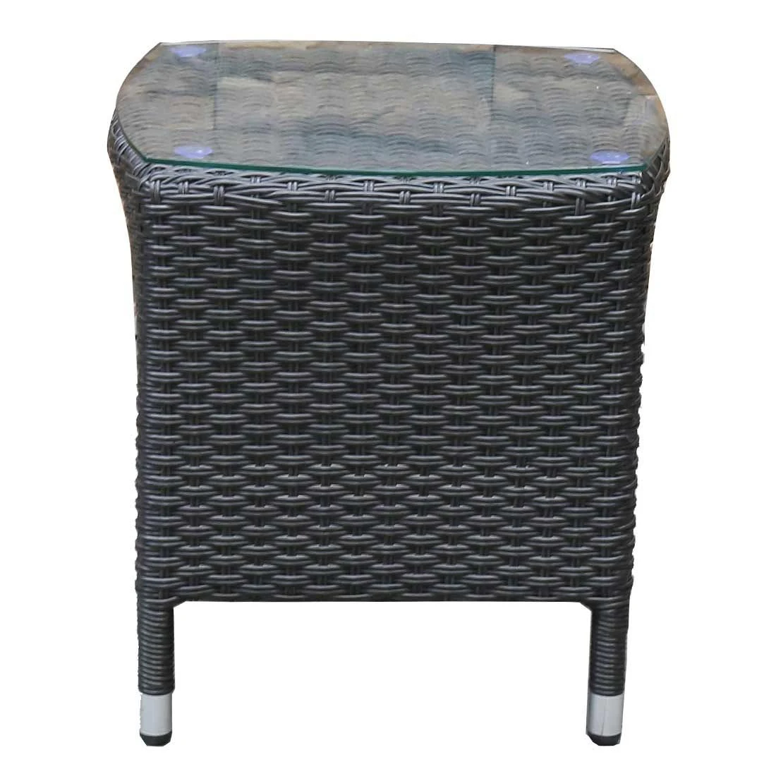 OUTLIV. Spain Beistelltisch Geflecht Dunkelgrau 3 OUTLIV. Spain Beistelltisch Geflecht Dunkelgrau