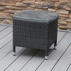 OUTLIV. Spain Beistelltisch Geflecht Dunkelgrau 8 OUTLIV. Spain Beistelltisch Geflecht Dunkelgrau -Garten Leben outliv spain beistelltisch geflecht 1338758 2