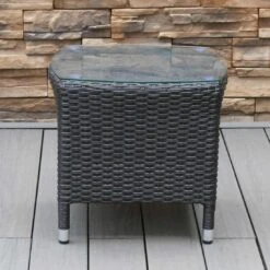 OUTLIV. Spain Beistelltisch Geflecht Dunkelgrau 9 OUTLIV. Spain Beistelltisch Geflecht Dunkelgrau -Garten Leben outliv spain beistelltisch geflecht 1338758 3