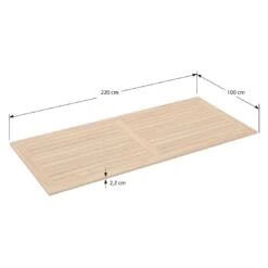 OUTLIV. Gartentisch-Platte 220x100 Cm Teak Natur -Garten Leben outliv tischplatte 220x100 cm teak 1440519 6