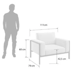 OUTLIV. Toskana Loungesessel Aluminium/Sunproof Anthrazit/Hellgrau -Garten Leben outliv toskana loungesessel aluminium sunproof anthrazit hellgrau 1423678 3