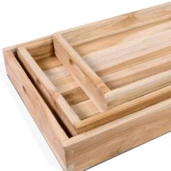 OUTLIV. Tray Tablett 3-tlg. Teak Recycelt -Garten Leben outliv tray tablett 3 tlg teak recycelt 1347173 3