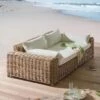 OUTLIV. Versailles Luxury Gartensofa Geflecht Mixed Beige -Garten Leben outliv versailles luxury 2 sitzer sofa stahl geflecht mix beige 1