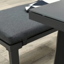 OUTLIV. Wellington Dininglounge 3-tlg. Aluminium/Polster Carbon Black/Reflex Black -Garten Leben outliv wellington loungeecke aluminium polster carbon black reflex black 1247403 8