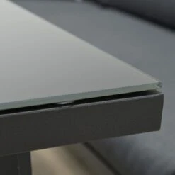 OUTLIV. Wellington Dininglounge 3-tlg. Aluminium/Polster Carbon Black/Reflex Black -Garten Leben outliv wellington loungeecke aluminium polster carbon black reflex black 1247403 9