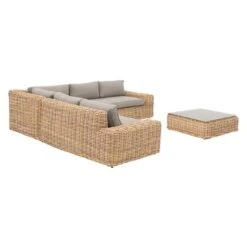 OUTLIV. Yate Ecklounge 4tlg. Geflecht/Olefin Mixed Brown 15 OUTLIV. Yate Ecklounge 4tlg. Geflecht/Olefin Mixed Brown -Garten Leben outliv yate loungeecke 4tlg aluminium geflecht 4