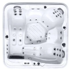 PLANET SPA Biskaya Correll Whirlpool 200x200cm Dark Grey/Silber Marble -Garten Leben planet spa biskaya correll whirlpool 200x200cm 1391657 2