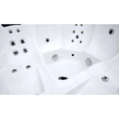 PLANET SPA Biskaya Domenico Whirlpool 216x216cm Dark Grey/Silber Marble -Garten Leben planet spa biskaya domenico whirlpool 216x216cm 1391646 3