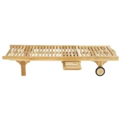 Ploß Archimedes Eco Gartenliege Eco-Teak Teak-Natur -Garten Leben ploss archimedes eco rollliege eco teak teak natur 1000893 4
