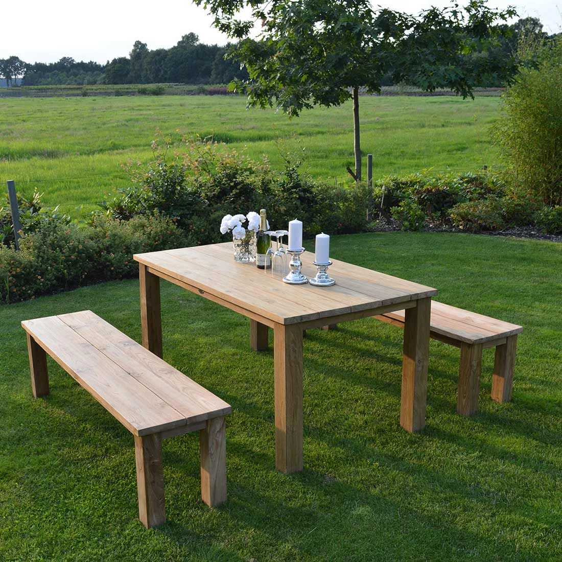 Ploß Laredo Gartenbank 170cm Teak Recycelt 7 Ploß Laredo Gartenbank 170cm Teak Recycelt – Bild 5