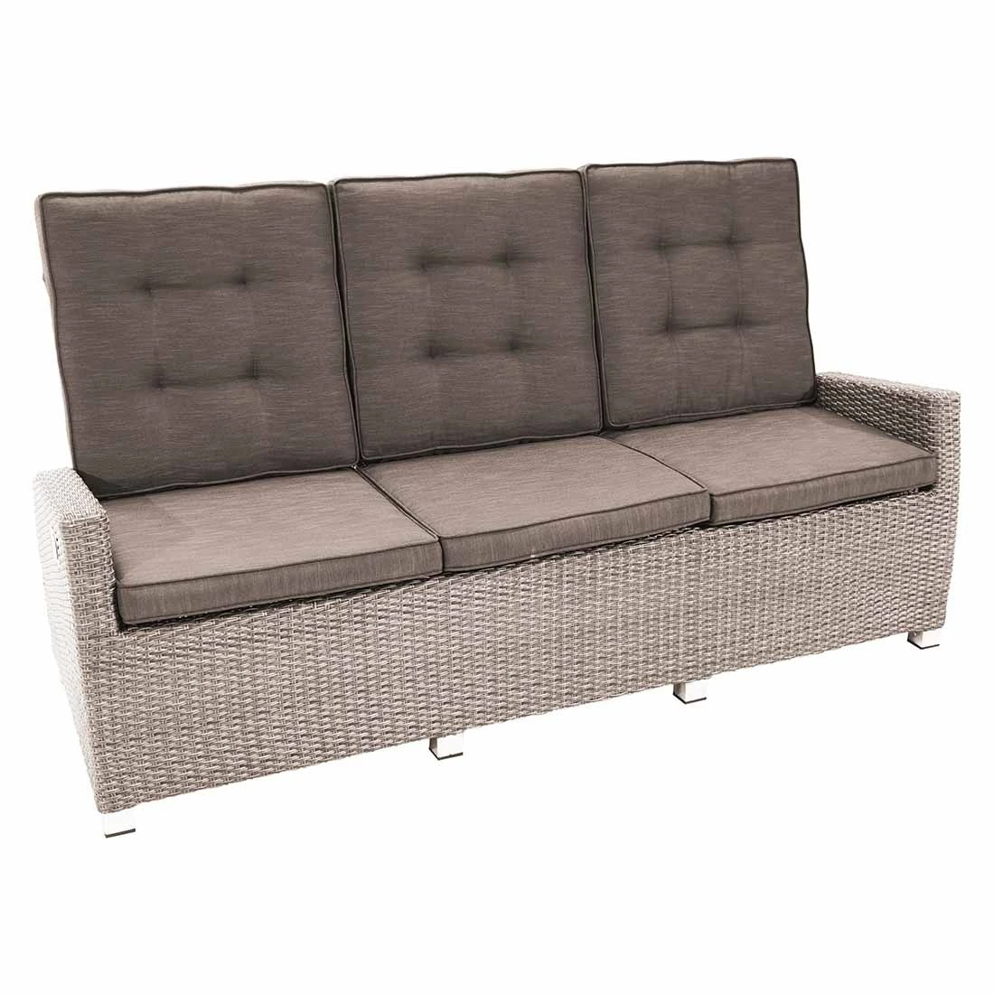 Ploß Nizza Comfort Gartensofa Geflecht/Polster Natur-Beige-Braun-Meliert/Savanna 3 Ploß Nizza Comfort Gartensofa Geflecht/Polster Natur-Beige-Braun-Meliert/Savanna