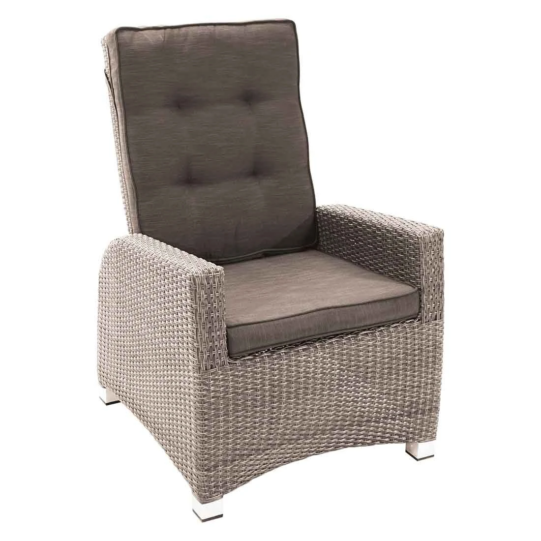 Ploß Nizza Comfort Gartensessel Geflecht/Polster Natur-Beige-Braun-Meliert/Savanna 3 Ploß Nizza Comfort Gartensessel Geflecht/Polster Natur-Beige-Braun-Meliert/Savanna