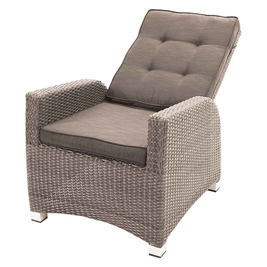 Ploß Nizza Comfort Gartensessel Geflecht/Polster Natur-Beige-Braun-Meliert/Savanna 4 Ploß Nizza Comfort Gartensessel Geflecht/Polster Natur-Beige-Braun-Meliert/Savanna – Bild 2