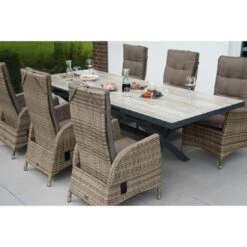 Ploß Nizza Gartensessel Geflecht/Polster Natur-Beige-Braun-Meliert/Savanna 17 Ploß Nizza Gartensessel Geflecht/Polster Natur-Beige-Braun-Meliert/Savanna -Garten Leben ploss nizza verstellsessel geflecht polster 1361176 3