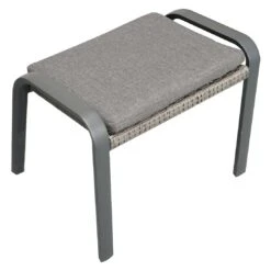 Ploß Tuvalu Hocker Aluminium/Geflecht Grau -Garten Leben ploss tuvalu hocker aluminium geflecht 1367457 10