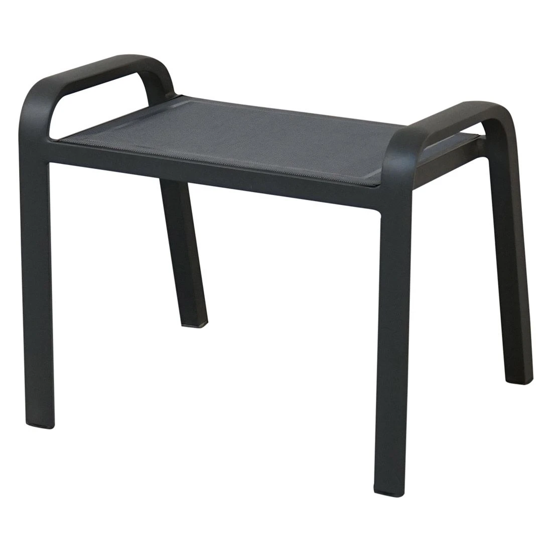 Ploß Tuvalu Hocker Aluminium/Textilene Grau 6 Ploß Tuvalu Hocker Aluminium/Textilene Grau – Bild 4