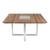 Zebra Quadux Tisch 140x140 Cm Edelstahl/Teak Natur -Garten Leben quadux tisch 140x140cm edelst teak schw kante 1