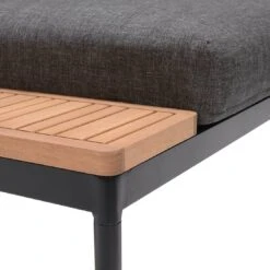 LifestyleGarden Bryde Ecklounge 3-tlg. Aluminium/Teak/Olefin Anthrazit/Natur -Garten Leben scancom bryde loungeset 3 tlg mit tisch 100x50cm 1411325 10