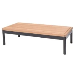 LifestyleGarden Bryde Ecklounge 3-tlg. Aluminium/Teak/Olefin Anthrazit/Natur -Garten Leben scancom bryde loungeset 3 tlg mit tisch 100x50cm 1411325 5