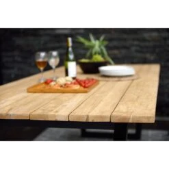 LifestyleGarden Jimmy Gartentisch 216x99cm Aluminium/Teakholz Recycelt Magnesium Grau/Teak -Garten Leben scancom jimmy gartentisch 216x99cm aluminium teak recycel magnesium grau teak 1307870 7